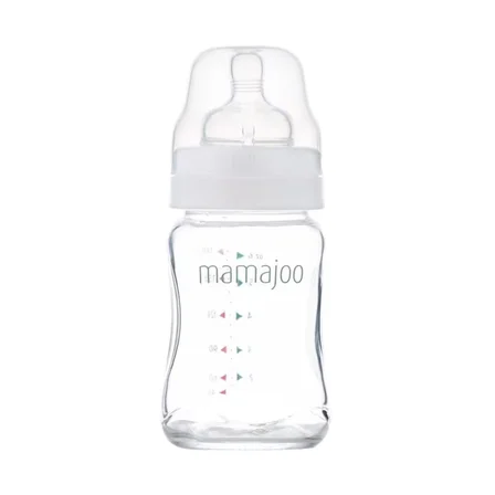 Mamajoo Cam Antikolik Biberon 180 ml 0 Ay+ | Yavaş Akışlı