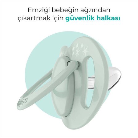 Mamajoo Ortodontik Emzik Seti 6 Ay+ Powder Green | İkili, Silikon, Damaklı | Sterilizasyon & Saklama Kabı Hediyeli