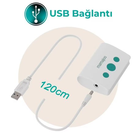 Mamajoo Elektrikli USB Tekli Göğüs Pompası 160 ml | 15 Kademe Ayarı
