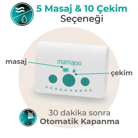 Mamajoo Elektrikli USB Tekli Göğüs Pompası 160 ml | 15 Kademe Ayarı