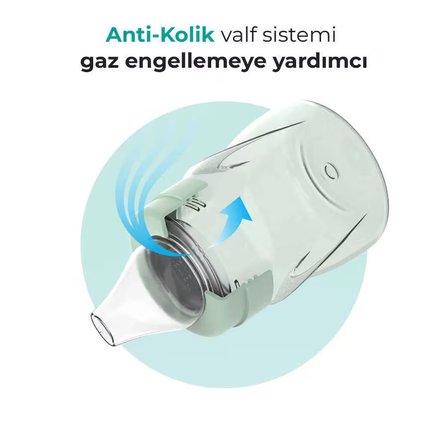 Mamajoo Antikolik Akıtmaz Alıştırma Bardağı 160 ml Powder Green, 6 Ay+