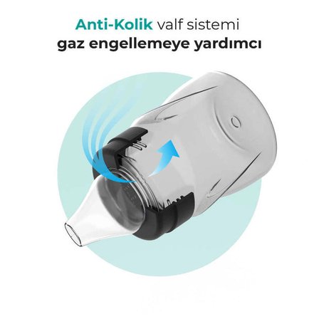Mamajoo Antikolik Akıtmaz Alıştırma Bardağı 160 ml Black, 6 Ay+