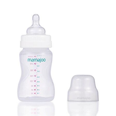 Mamajoo Silver Biberon 250 ml & Eğitici Bardak Kulbu & Yedek İkili Bardak Ucu