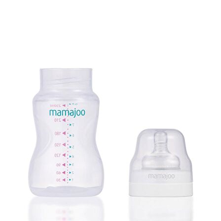 Mamajoo Silver Biberon 250 ml & Eğitici Bardak Kulbu & Yedek İkili Bardak Ucu