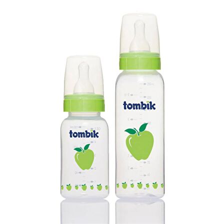 Tombik Meyve Serisi İkili PP Biberon Seti 150ml + 250ml / Elma