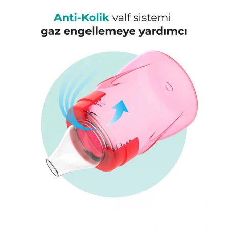 Mamajoo Antikolik Akıtmaz Alıştırma Bardağı 160 ml Pembe, 6 Ay+