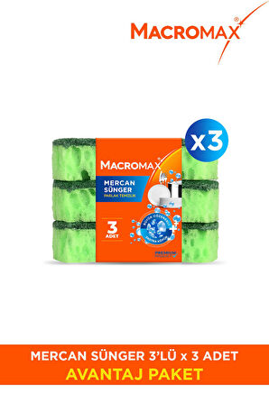 Mercan Sünger - 9'Lu Avantaj Paket