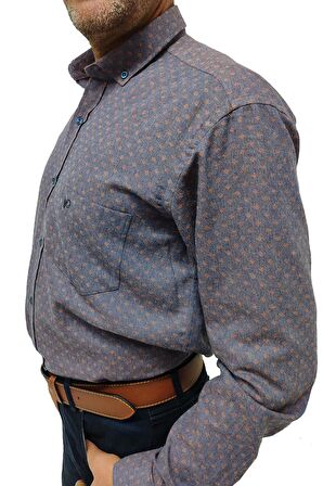 Erkek Kışlık Pamuklu Günlük Klasik Gömlek Erkek Gömlek Kışlık Gömlek OG-024