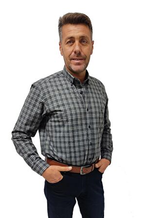 Erkek Kışlık Pamuklu Günlük Klasik Gömlek Erkek Gömlek Kışlık Gömlek