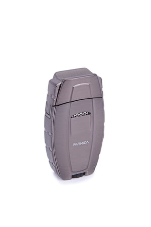 Çift Torch Pürmüz Gunmetal Metal Puro Çakmağı - TR7278