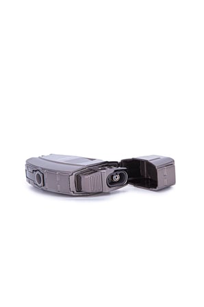 Çift Torch Pürmüz Gunmetal Metal Puro Çakmağı - TR7278