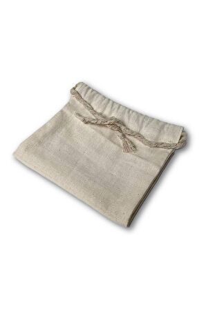 Yıkanabilir Ham Bez Bakliyat Gıda Kesesi 24cm X 14cm