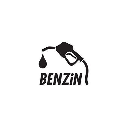 Yakıt Tipi Depo Kapağı Oto Sticker  9X8Cm