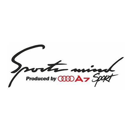 Audi A7 Sports Mind Oto Sticker Araba Yapıştırma