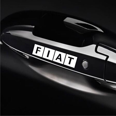 Fiat Araba Kapı Kolu Araç Sticker Yapıştırma 8Ad