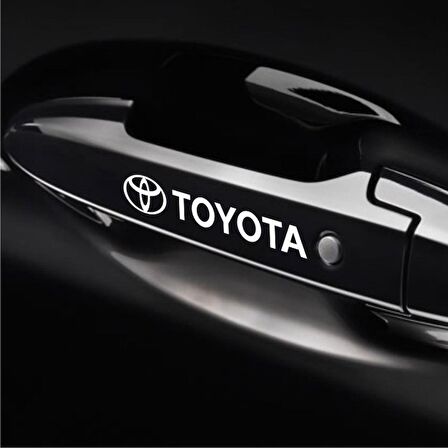 Toyota Araba Kapı Kolu Araç Sticker Yapıştırma 8Ad