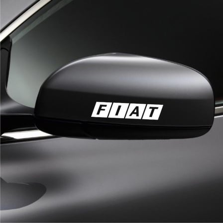 Fiat Araba Yan Ayna Araç Sticker Yapıştırma 2Adet