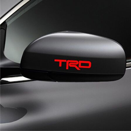 TRD Araba Yan Ayna Araç Sticker Yapıştırma 2Adet