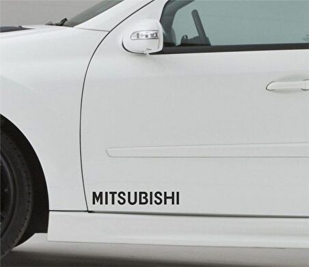 Mitsubishi Araba Sticker Yapıştırma 2 ADET