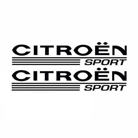 Citroen Sport Yan Ayna Sticker Yapıştırma 2 Adet
