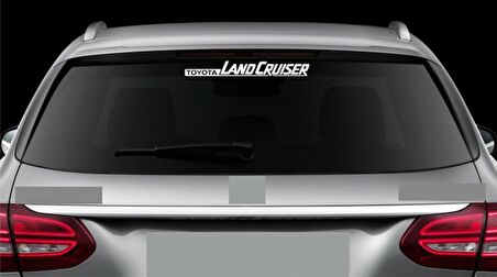 Toyota Land Cruiser Araba Arka Cam Sticker Yapıştırma