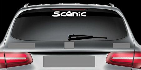 Scenic Araba Arka Cam Sticker Yapıştırma