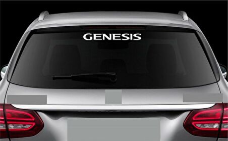 Hyundai genesis Araba Arka Cam Sticker Yapıştırma