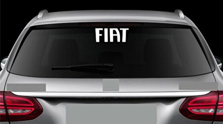 Fiat Araba Arka Cam Sticker Yapıştırma