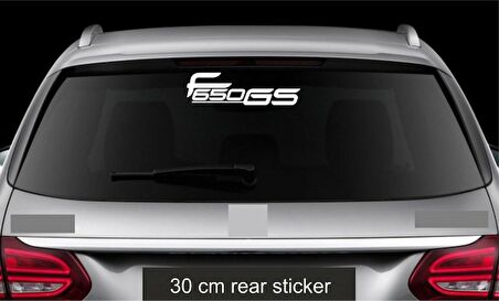 M f 650 Gs Araba Arka Cam Sticker Yapıştırma