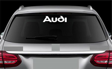 Audi Araba Arka Cam Sticker Yapıştırma