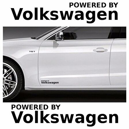 Volkwagen Yapıştırma Marşpiyel Yazısı Sticker 2 Adet