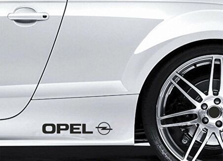 Opel Yapıştırma Marşpiyel Yazısı Sticker 2 Adet