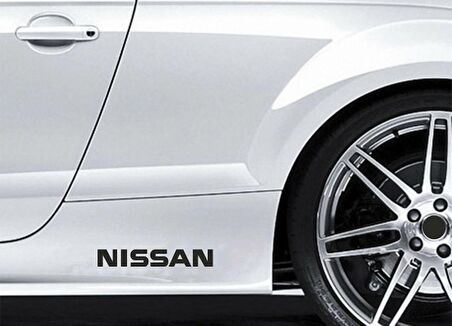 Nissan Yapıştırma Marşpiyel Yazısı Sticker 2 Adet