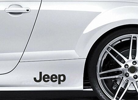 Jeep Yapıştırma Marşpiyel Yazısı Sticker 2 Adet