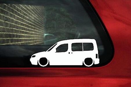 2 adet Peugeot partner araba sticker Yapıştırması