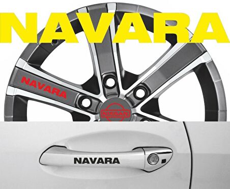 Navara Kapı Kolu Sticker Yapıştırma 8Adet