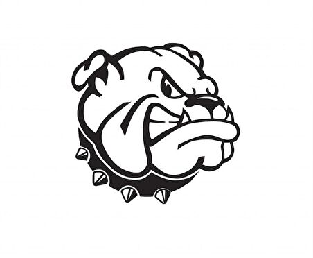 Bulldog 2 Köpek Araba Araç Depo Sticker Yapıştırma