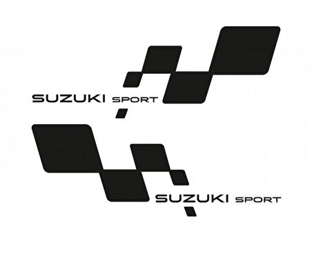 Suzuki Sport Yan Kapı için Çamurluk Sticker 2 Adet Sağ Sol