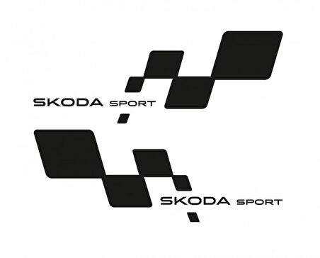 Skoda Sport Yan Kapı için Çamurluk Sticker 2 Adet Sağ Sol