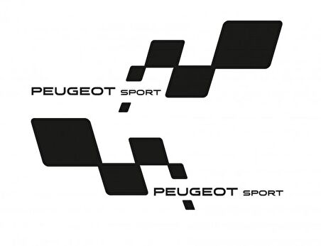 Peugeot Sport Yan Kapı için Çamurluk Sticker 2 Adet Sağ Sol