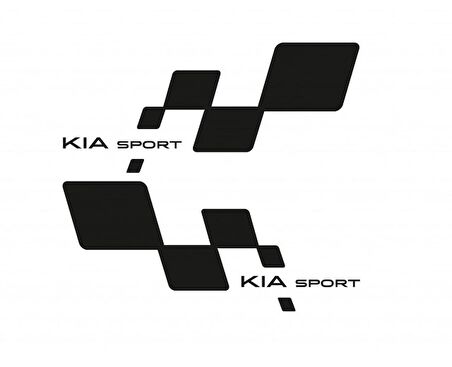 Kia Sport Yan Kapı için Çamurluk Sticker 2 Adet Sağ Sol