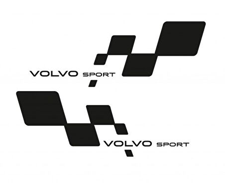 Volvo Sport Yan Kapı için Çamurluk Sticker 2 Adet Sağ Sol