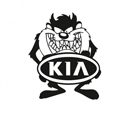 Kia Taz komik Araba Sticker Yapıştırma