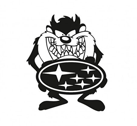 Subaru Taz Komik Araba Sticker Yapıştırma