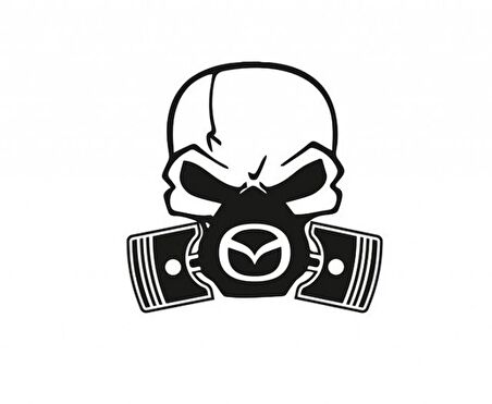 Mazda Piston Kuru Kafa Araba Sticker Yapıştırma