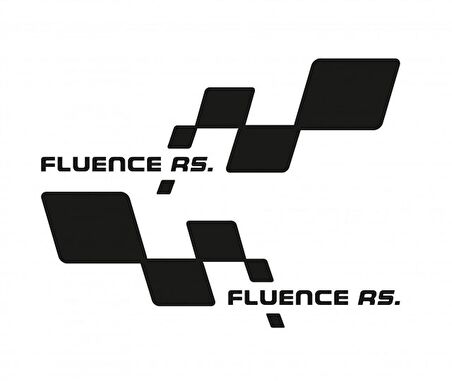 Fluence Yan Kapı Sticker Yapıştırma 2 Adet Sağ Sol