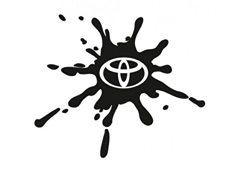 Toyota Damla Görünümlü  Sticker Damlası Yapıştırma 2 Ad