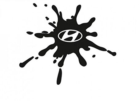 Hyundai Damla Görünümlü  Sticker Damlası Yapıştırma 2 Adet
