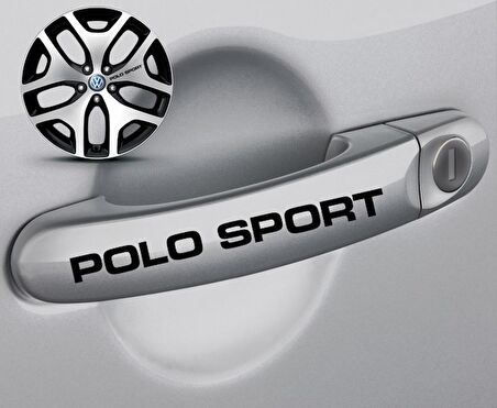 Polo Sport Kapı Kolu Sport Sticker Yapıştırma 8 Adet