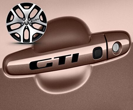 Peugeot Gti Kapı Kolu Sport Sticker Yapıştırma 8 Adet